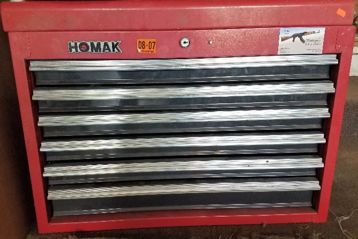 Homak 6 drawer tool box
