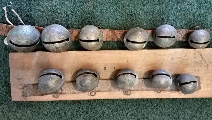 Antique brass sleight bells