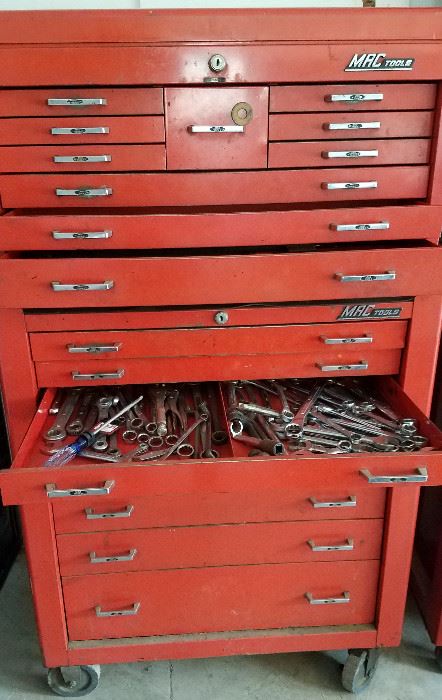 Mac 18 drawer rolling tool box loaded