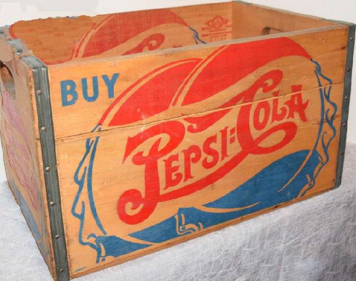 Original RWB Buy Pepsi:Cola Wood Crate like new Old Stock From UP