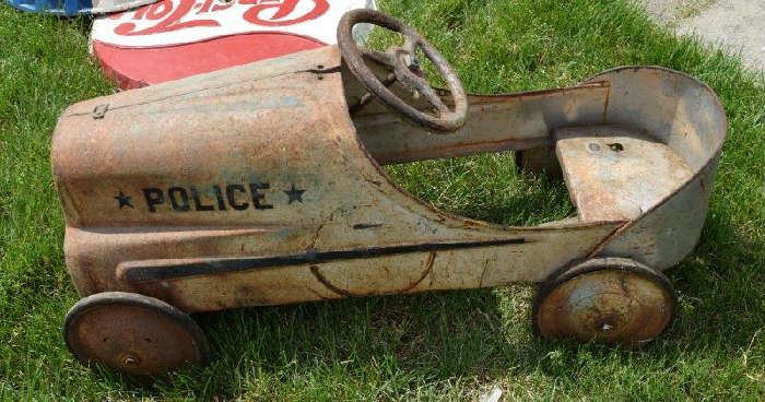 Antique Garton Police Pedal Car