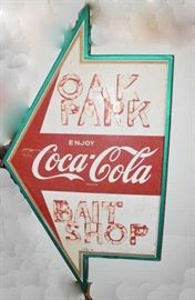  A Drink Coca Cola Directional Sign, Double Sided Sign
