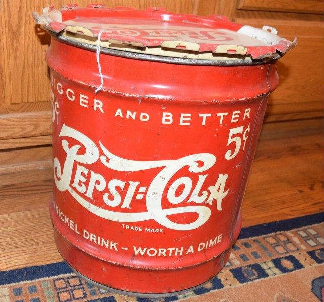 1930s Pepsi:Cola Bigger Better Drum