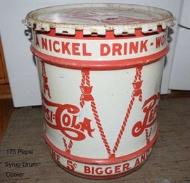 Pepsi Syrup Drum Cooler 1930s