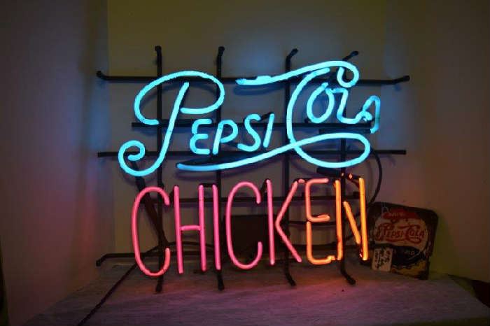  Pepsi Cola Chicken Sign Lite Up