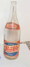 32 oz Pepsi Paper Label 1955 RWB Bottle