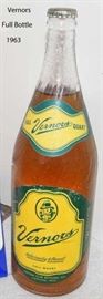 Vernors paper label 1963 bottle