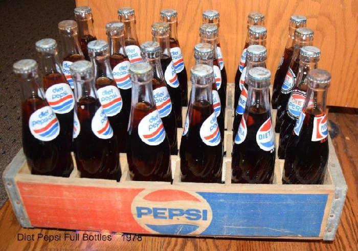Pepsi Bottles Diet Pepsi Full 10 oz