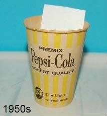 Pepsi 1950s Wax Cup