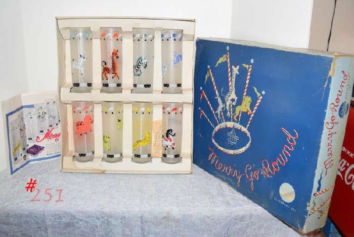 Libby Carousel Set of Glasses - Merry Go Round