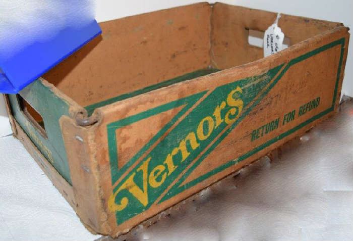 Vernors waxed Cardboard Box