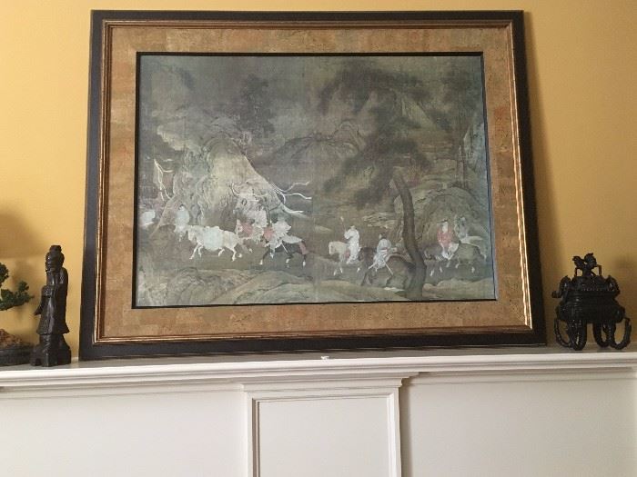 LOTS of prints and paintings throughout the house