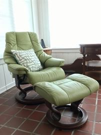 Stressless Scandinavian Recliner & Ottoman