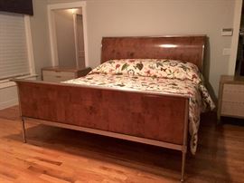 King Sleigh Bed with Tempurpedic Mattress