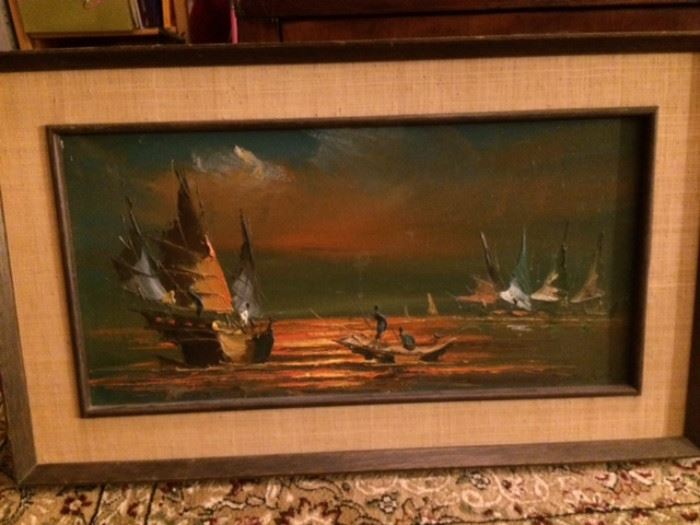 Wonderful Mid Century Oil painting signed by artist 