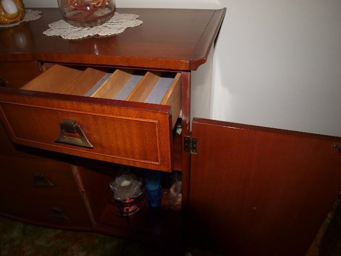 Vintage RWAY Mahogany Dining Room Cabinet