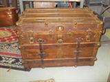 FABULOUS TRUNK WITH COVERED TRAY INSIDE