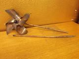 YARD ART - HAND MADE COPPER PIN WHEEL