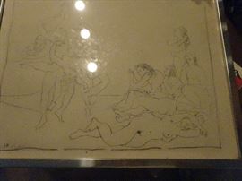 Picaso Etching - C. 1954