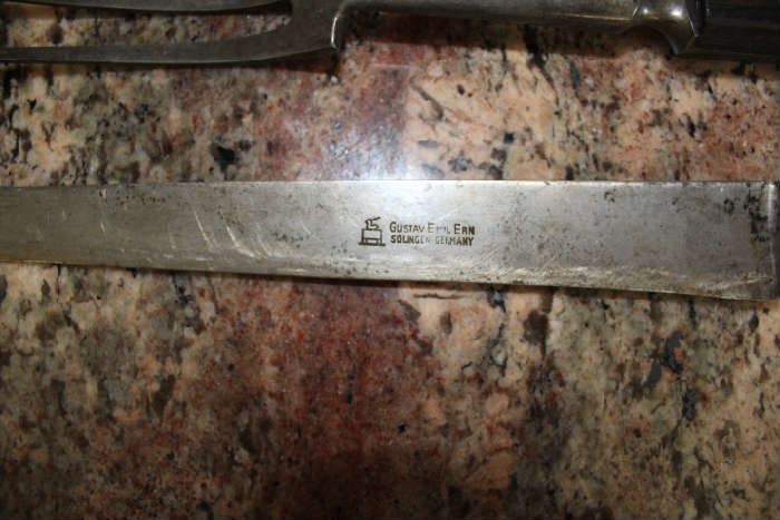 Vintage Roast Fork and Knife