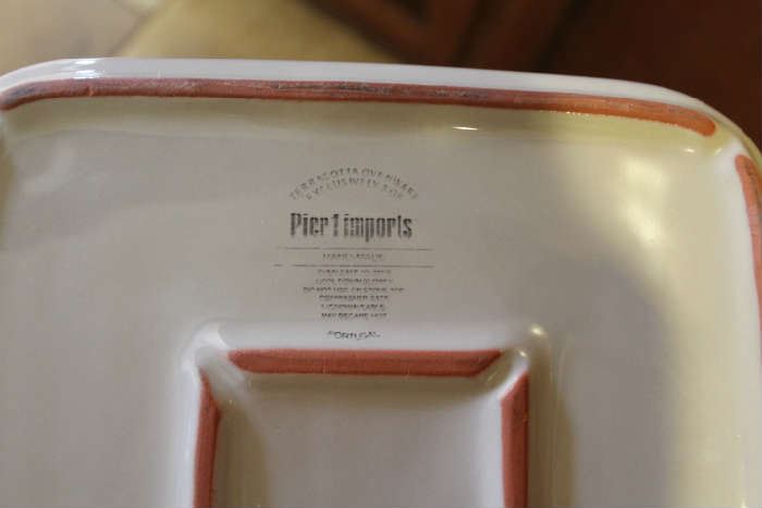 Terracotta Ovenware Casserole Dish by Pier 1 Imports