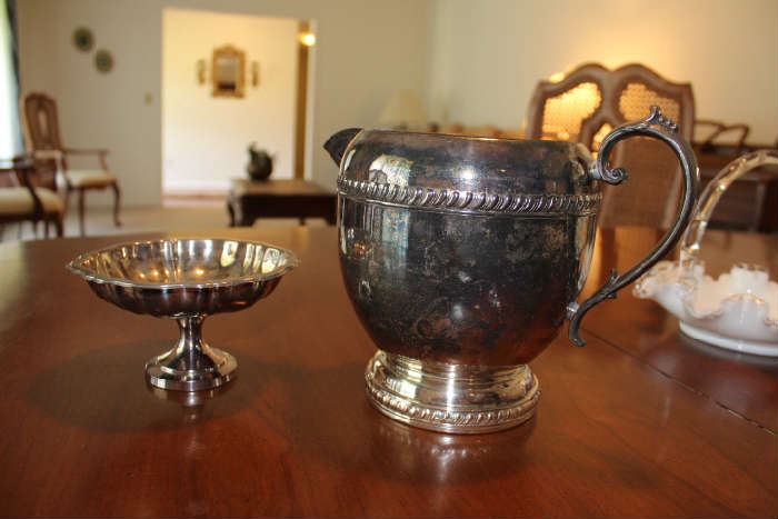 Silverplate Bowl and Pitcher