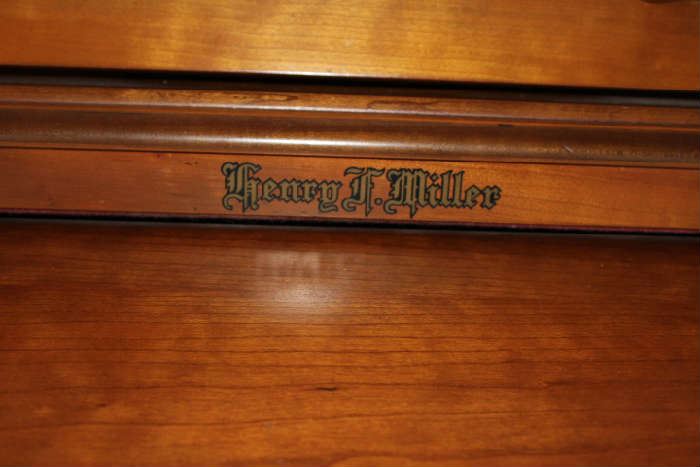 Antique Henry F. Miller Piano and seat ~ Product of Ibers and Pond Piano Co.