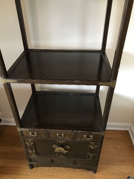 Chinese shelf with cabinet and drawers 