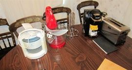 Hamilton Beach Table Mixer, Keurig Coffee Maker Toaster & Electric Jar opener