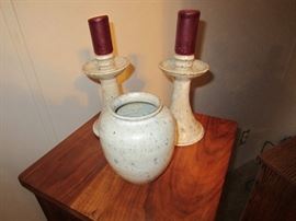 Teague Candle Holders & Vase Set