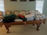 Pool table not for sale but blankets, pillow, comforters....etc are.