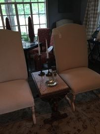 A pair of Ralph Lauren side chairs 
Three pairs avalible