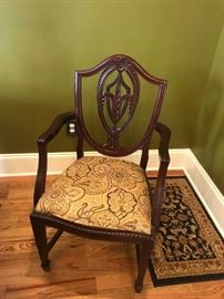 18		odd dining chair wheat pattern back 	 $35.00 
