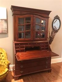 8		sectary with glass doors top 4 drawers 48x20-33x81	 $800.00 
