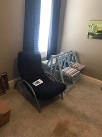 28		black and metal chair 	 $50.00 
