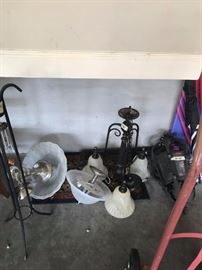 90		globe ceiling lamp 11tall 	 $15.00 
91		globe ceiling light  21 tall 	 $30.00 
92	tool	Chandeler oil bonze 24 w/o (chain 20 in long)	 $75.00 
