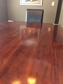 #54 Dining table with 4 leather look Chairs $200

