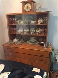 Brickwede China Cabinet - matching dining room table, chairs, end tables
