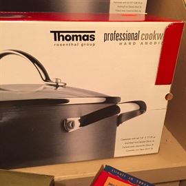 Two pots and pans unopened....she didn't really like to cook!