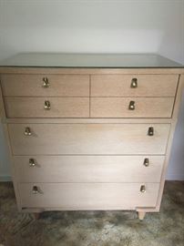 Dresser with matching bed and wide dresser with mirror - good condition