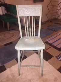 Solid wood tall chair - good shape