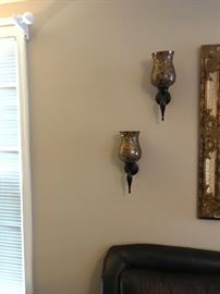 Total of 4 matching Wall sconces 
