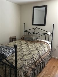 Queen size iron bed