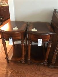 #6 (2) end tables w/drawers 16x24x29 $175 ea.
