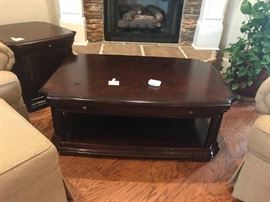 #40 Broyhill coffee table w/drawer 49x32x19 $175