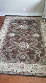 #36 Machine rug gray/tan 8x10 $150