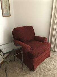 Burgundy comfortable chair