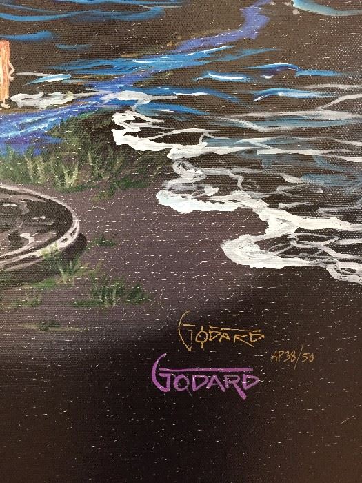 Signed Godard Art detail