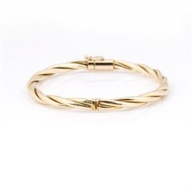 14K Yellow Gold Bracelet: A 14K yellow gold bracelet.
