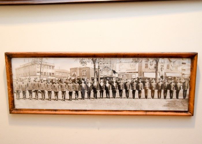 Antique Panoramic Group Photo, Framed